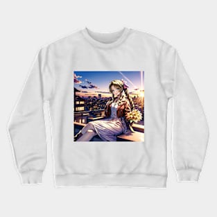 sunset aerith Crewneck Sweatshirt